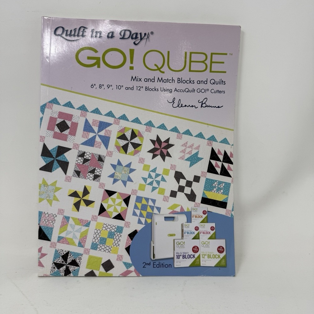Go! Qube - Mix And Match Blocks Quilt Pattern Book by Eleanor Burns‎